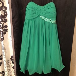 Strapless baby doll dress